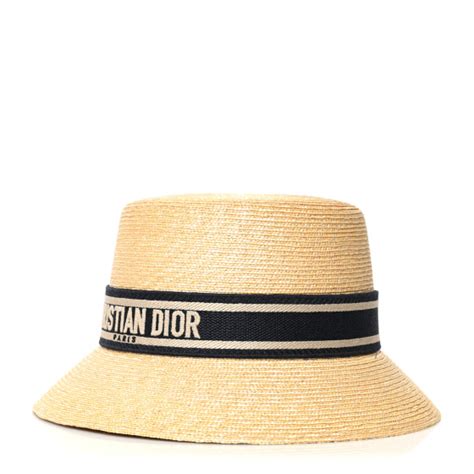 christian dior visor straw|Christian Dior bucket hat price.